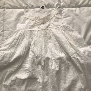 Girls Small 6-7 White Gapkids Casual Dress